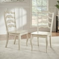 thumbnail image 3 of Weston Home Farmhouse Dining Chair with French Ladder Back (Set of 2), 3 of 5