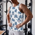thumbnail image 5 of Picia Cute Hippos Printed Men’s Performance Tank, Men's Workout Tank Top Moisture-Wicking Tank Top Muscle tee, Breathable Workout Shirt-Medium, 5 of 7