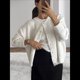 thumbnail image 5 of Suéteres Tipo Cárdigan con Botones para Mujer, de Larga, Cuello Redondo, de Punto Suave y Holgado, para Otoño. L, 5 of 8