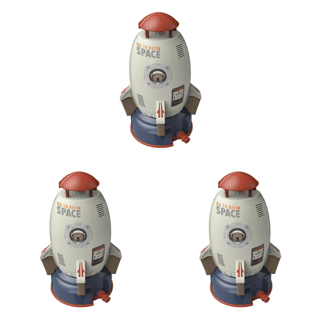 Lanzador Cohetes Aspersor Chorro Cohete Espacial Plástico para (blanco)