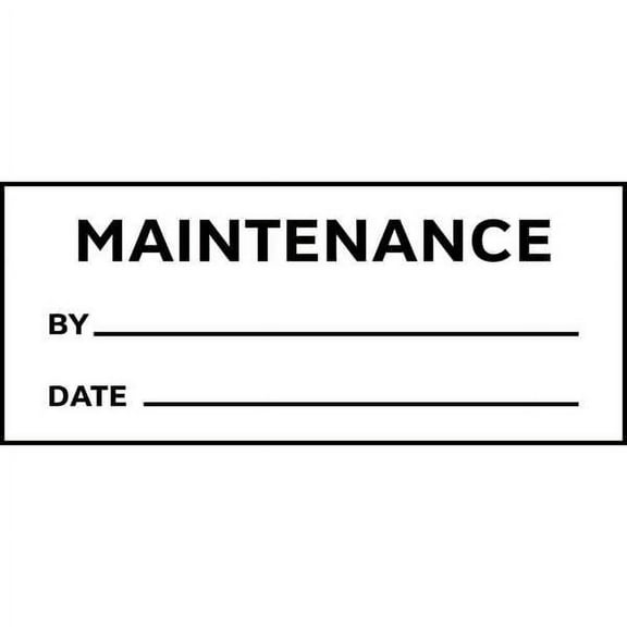 Stranco Inspection Label, ENG, Maintenance, PK350, TC-10911 TC-10911