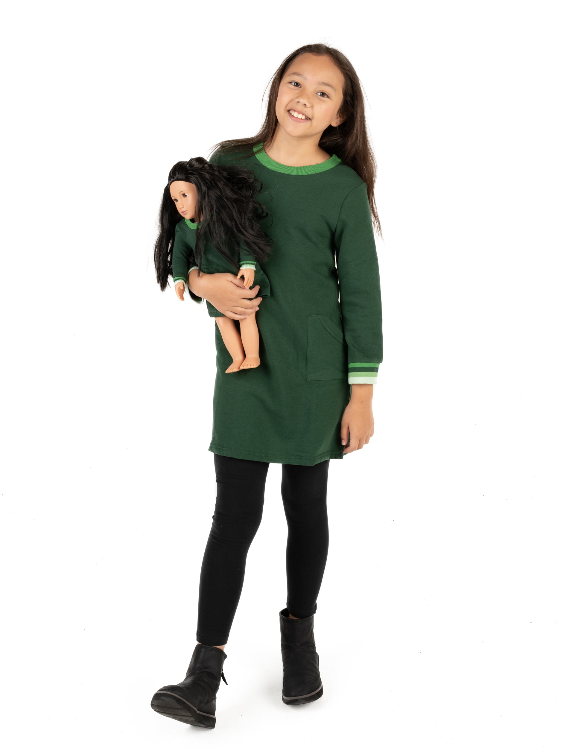 NEW Parrot Girls Green Striped Short Sleeve Shift Dress 2T 3T 4T 5T 