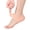 Flesh, variant on Silicone Moisturizing Gel Heel Socks for Cracked Skin, Breathable Foot Care Sleeves, Milk White (1 Pair)