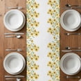 thumbnail image 6 of Yellow Daisy Table Runner - 60 Inch Long, Kitchen Dining Table Runner Dresser Scarves, Spring Summer Pastoral Garden Floral Blossom Farmhouse Decor for Coffee Tables Wedding Party Banquet, 6 of 8