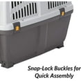 Skudo Plastic Carrier, 27Inch Ideal for Small / Medium Dog Breeds with