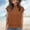 Brown, variant on Short Sleeve Tops for Women High Neck Solid Fashion Casual Ribbed Hem Shirts Summer Vacation Beach Basic Travel Pullover Tee