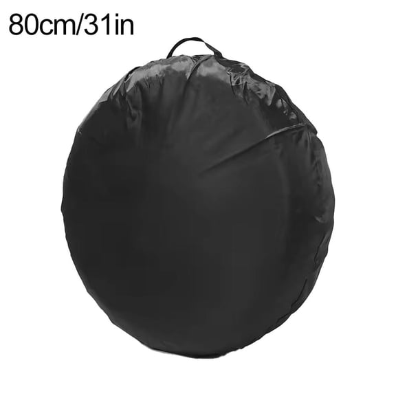 Polyester Taffeta Car Spare Tire Storage Bag in Red/Gray, S/L Sizes for 13 - 20 Inch Tires