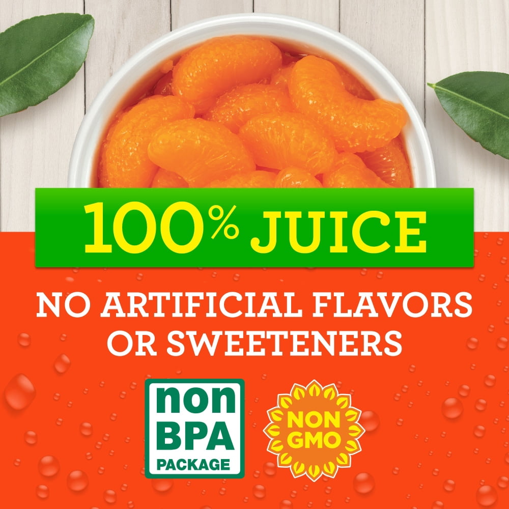 Kroger Mandarin Orange Cups in 100% Juice 8 ct / 4 oz - 5 Pack
