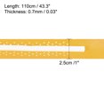 thumbnail image 3 of Unique Bargains 43.3' Non-Slip Perforated Tennis Racket Overgrip Tape with Ridges Yellow 6 Pack, 3 of 7