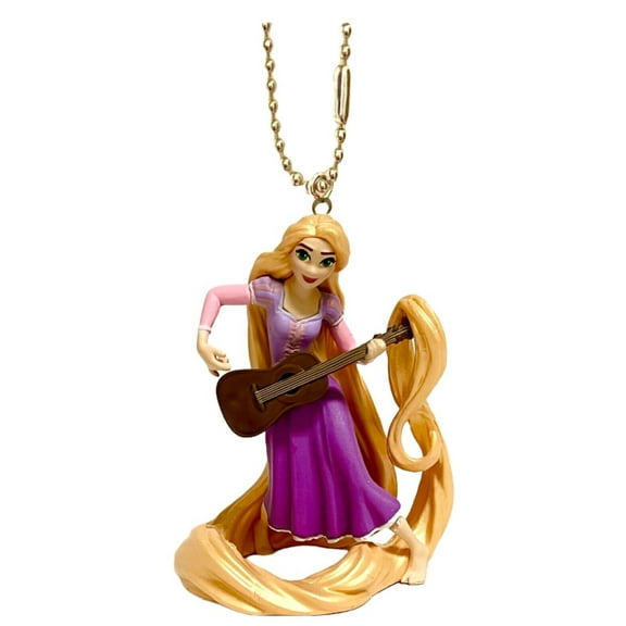 Princess Rapunzel & Guitar Playful Tangled Keychain Dangler Figure Figurine PVC New