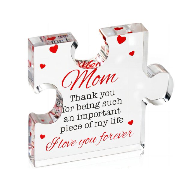Liquidation Maintenant! Cadeaux pour Papa Plaque Acrylique en Forme de Casse-Tête Cadeau d'Anniversaire Amitié Q6O2