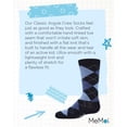 thumbnail image 7 of MeMoi  Classic Argyle Mercerized Cotton Blend Crew Socks - Boys - Male, 2, Navy, 7 of 7