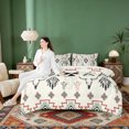 thumbnail image 4 of Erosebridal Beige Aztec Twin Bedding Sets, Farmhouse Dreamcatcher Cow Skull Print Bedding Comforter Set, Reversible 7 Pieces, 4 of 6