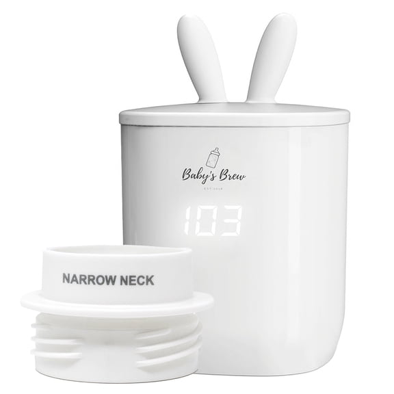 Open Box Baby's Brew Portable Baby Bottle Warmer with Narrow Neck Adapter