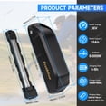 thumbnail image 3 of FcotMiue 36V 10Ah Ebike Battery Polly DP-5 Electric Bike  Lithium ion Batteries for 250W 350W 500W Electric Bicycle Motor Conversion Kit  | 5pin Base | Anderson  Port, 3 of 14
