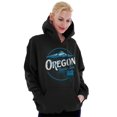 thumbnail image 3 of Oregon Pacific Crest Mountains Retro Hoodie Sweatshirt Women Men Brisco Brands S, 3 of 6