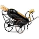 thumbnail image 3 of ZHAOCHENG Soporte para botellas de vino, estante para decoración de rickshaw, soporte para botellas de mesa, regalo único para botellas, regalo para el hogar, cocina, estante para vino, soporte para b, 3 of 5
