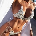 thumbnail image 4 of Conjunto de bikini de 2 piezas con lentejuelas a mano sexy Sujetador sexy Traje de baño Top de encaje Traje de baño MFZFUKR CPB-DE-WX299-1, 4 of 5