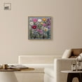 thumbnail image 2 of Fabric Flora Canvas Floral Prints by Art Remedy, Gold Frame, 30 x 30, 2 of 7