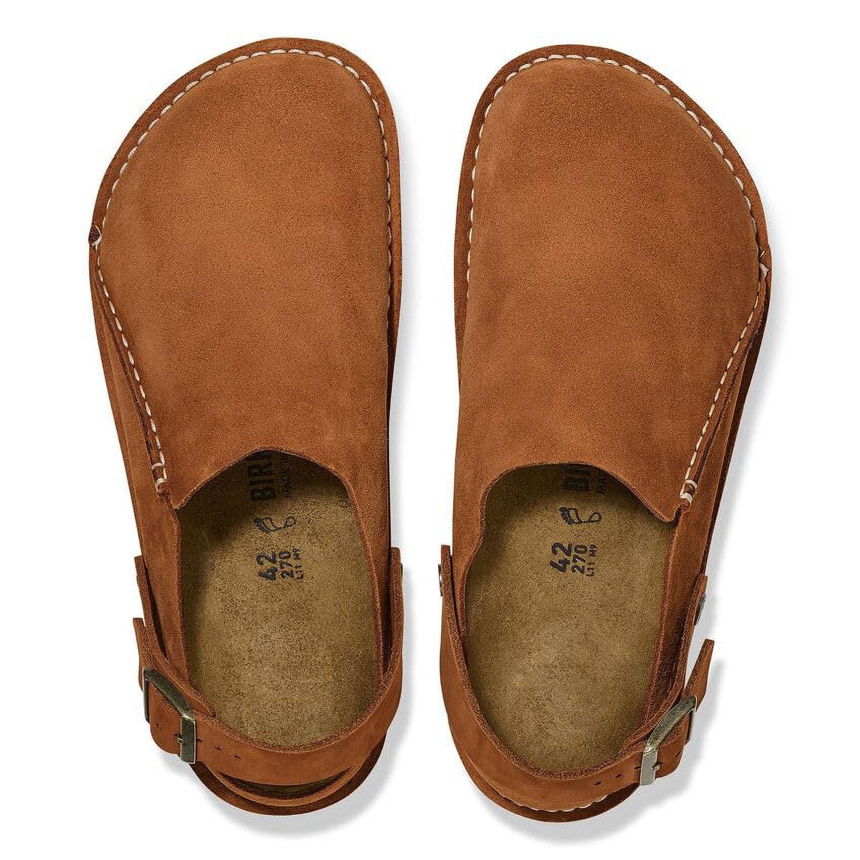 BIRKENSTOCK Lutry Premium Suede Slipper - Versatile Comfort with Removable Footbed and Flexible Ankle Strap - Multiple Colors & Sizes