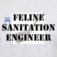 thumbnail image 3 of CafePress - Feline Sanitation Engineer Light T Shirt - Men's Classic Graphic T-Shirt, 3 of 4