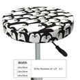 thumbnail image 4 of Lsque Cartoon Penguin Round Bar chair cushion covers Velvet Fabric Premium Comfort Protects from Scratches and Stains for 14-17 Inch Chair- 13 inch, 4 of 7
