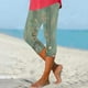 thumbnail image 5 of Pantalones de Yoga de Verano para Mujeres Ligeros de Alta Cintura de Impresión Capris, Pantalones de Gimnasio Y Entrenamiento de Ajuste Delgado con Cintura Elástica para Yoga, Correr, 5 of 7