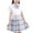 Gray, variant on Mgmyaa Girls Plaid Pleated Skirt & Bow Tie Top 3-Piece School Uniform Outfit Skirt Set Size 3-13Years