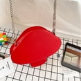 thumbnail image 5 of Women Ladies Mushroom Shape Crossbody Shoulder Bag PU Leather Tote Purse Handbag Chain Purse Satchel, 5 of 18