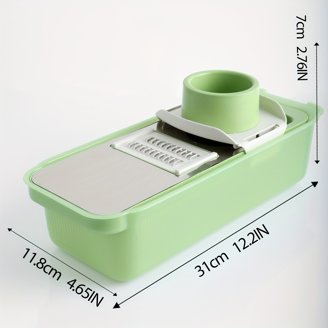 SUREWIN 15-in-1 Vegetable Chopper & Slicer - Onion Dicer With Container, 9 Blades, Mandoline (White)