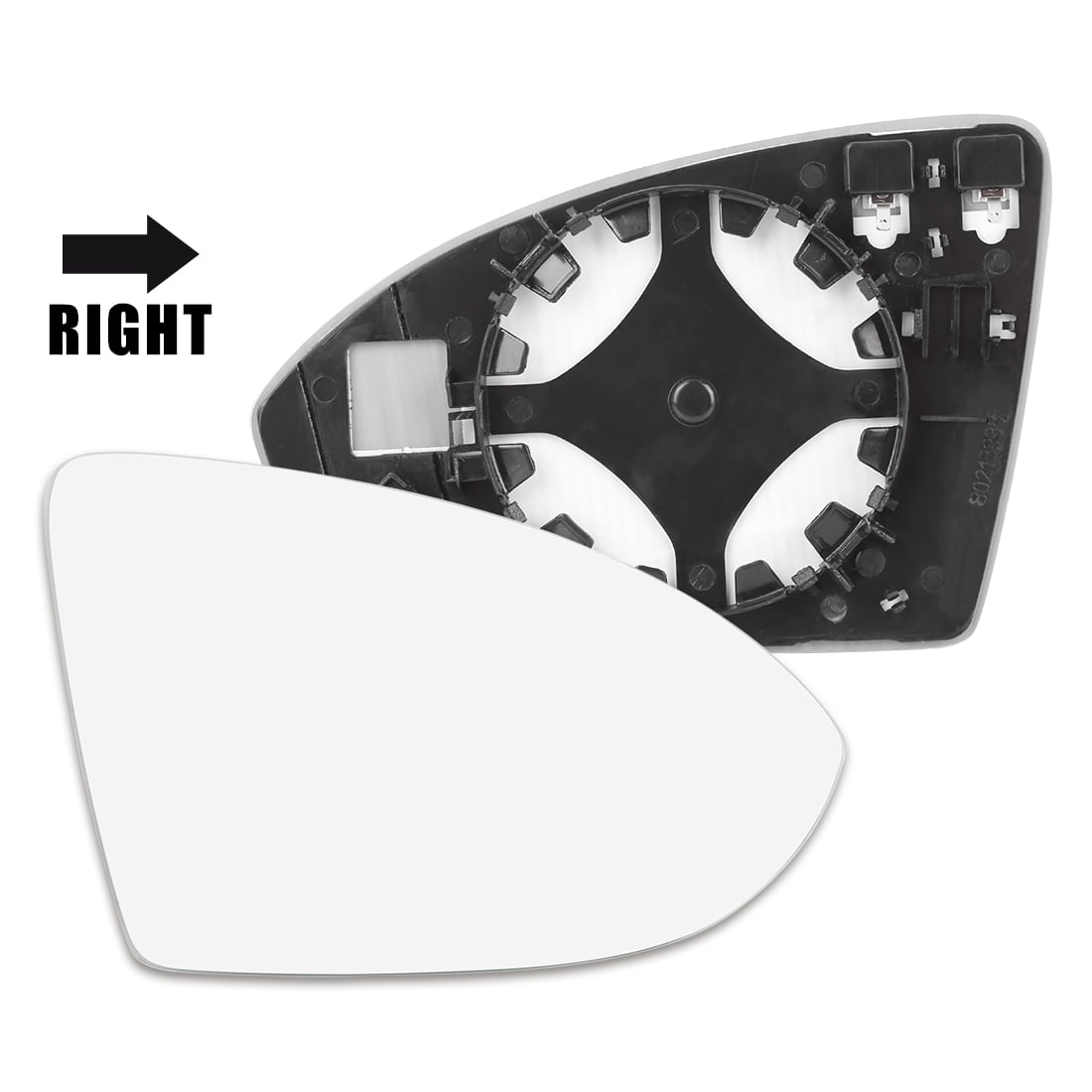 Unique Bargains Mirror Glass Heated Backing Plate Right Side Rearview Mirrors