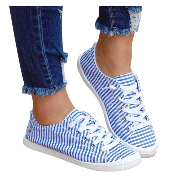 asdoklhq Womens Casual Shoes,Low-cut Canvas Shoes One-foot Lazy Korean Version Student Casual Flat Shoes