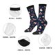 thumbnail image 5 of Balery Autumn Leaves With Blue Calcetas Largas con Estampado para Hombre y Mujer – Suaves y Transpirables, Talla Única (US 5-11), 5 of 6