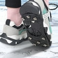 thumbnail image 4 of SPRING PARK 2Pcs 8 Studs Anti-Skid Snow Ice Climbing Shoe Spikes Grips Crampons Cleats Overshoes, 4 of 6