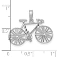 thumbnail image 3 of FJC Finejewelers 14k White Gold Polished Bicycle Charm, 3 of 6