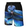 thumbnail image 5 of Naloa Blue Viper Snake Men's Beach Shorts, Surfing shorts, Swim trunks, Quick Dry Swim Trunks for Surfing Beach Fun - Large, 5 of 9