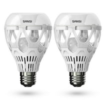 SANSI 22W A21 LED Bulb, 3000 Lumens Bright Light Bulb, E26 Base, 5000K Daylight Non-Dimmable, 2-Pack