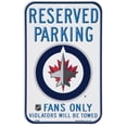 thumbnail image 1 of Winnipeg Jets Wincraft 11"x17" Reserved Parking Fans Only Sign, 1 of 1