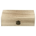 thumbnail image 1 of Rectangular Wooden Storage Box Retro Wooden Box Clamshell Wooden Gift Box, 1 of 11