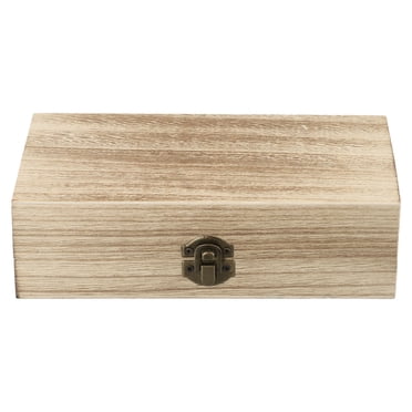 Rectangular Wooden Storage Box Retro Wooden Box Clamshell Wooden Gift Box