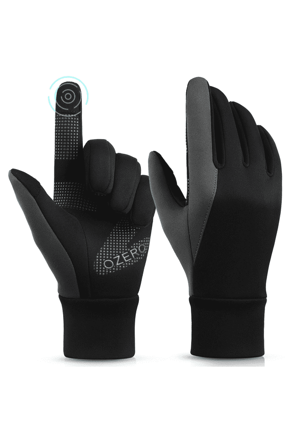 Winter Gloves for Men Water Resistant Windproof Anti-Slip Touchscreen Thermal Gloves for Driving Hiking Bike Cycling Running