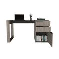 thumbnail image 2 of Escritorio Office Excelsior Gris con Cajones y Puerta Batiente Estación de Trabajo con Almacenamiento, 2 of 4