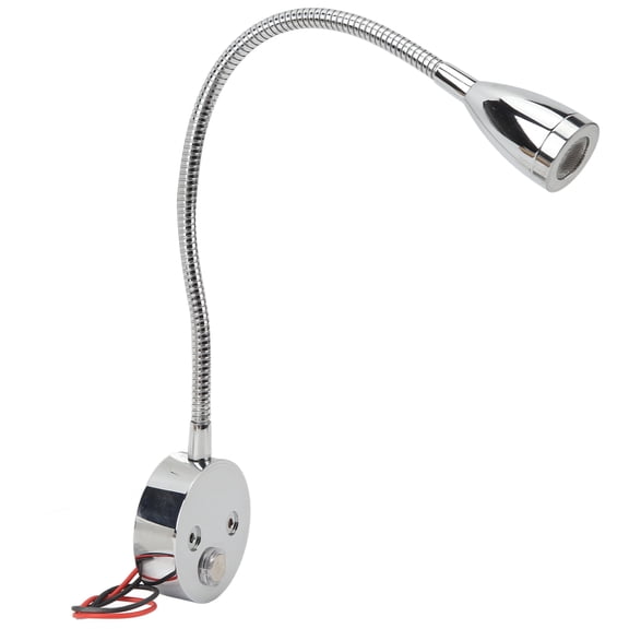 Suodoka RV Reading Light LED Adjustable Brightness Touch Control Bedside Spotlight for Boat Yacht DC 12-24V 20W Type C Fast Charging Dimmable Interior Lamp Chrome 7.87 inches / 20 cm
