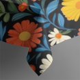 thumbnail image 5 of Pioneer Flower Floral Print Pattern Square Tablecloth,Waterproof Square Table Cover,Wipeable Spillproof Washable Table Cover for Home Kitchen Party Decor 60"x60"(152x152cm), 5 of 6