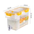 thumbnail image 2 of Household Cold Kettle With Faucet Fruit Teapot Water Bucket Water Jug Yellow, 2 of 8