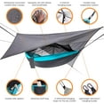thumbnail image 6 of Rirool Double Camping Hammock with Mosquito Net & Rain Fly Tarp, Portable 2 Person Nylon Hammock with Tree Straps, Camping Tent for Hiking, Backpacking & Travel, 6 of 8
