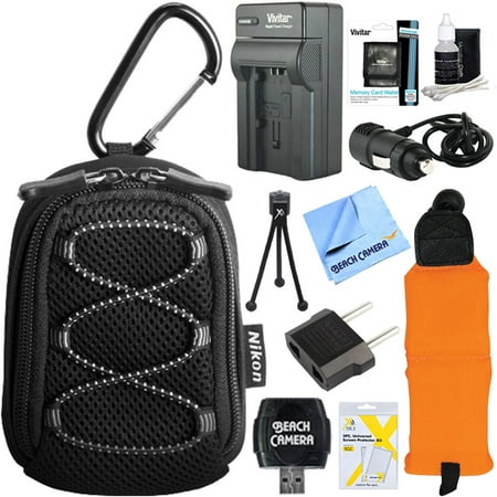 Nikon All Weather Sport Case with Carabiner + EN-EL12 Battery Charger & Accessory Kit for Select Nikon COOLPIX (All The Best Nikki Cast)