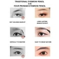 thumbnail image 6 of Eyebrow Pencil, Long Lasting Eyebrow Pencil, Four Pronged Water Resistant Eyebrow Pencil with Paintbrush Tool, Durable Sweat Resistant Natural Makeup Eyebrow Pencil, 6 of 9