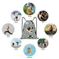 thumbnail image 6 of Balery Funny Beagle Active Dog Pattern Drawstring Backpack Bag Sport Gym Sackpack Cinch Bags Pattern Drawstring Backpack Bag Sport Gym Sackpack Cinch Bags -Small, 6 of 6
