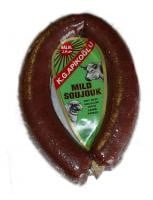 Halal Mild Soujouk, Dry Beef Sausage, (KGA) approx. 1lb by